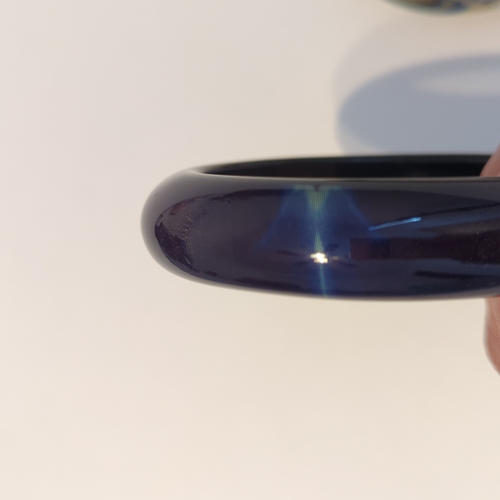 Two Blue Bangle Bracelets - image 7